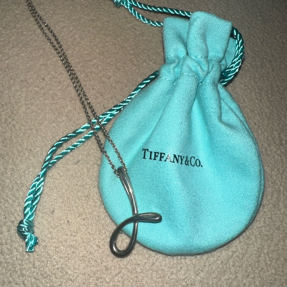 tiffany j letter necklace